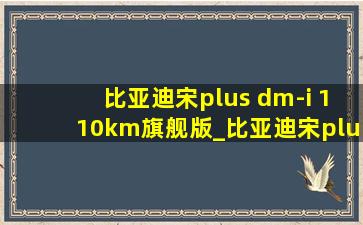 比亚迪宋plus dm-i 110km旗舰版_比亚迪宋plusdm-i110km旗舰版plus